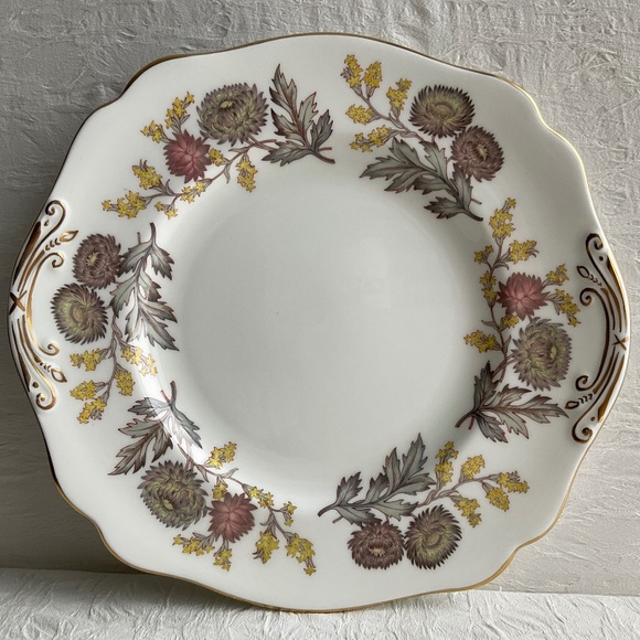 Wedgwood Bone China Lichfield Pattern Square Cake Serving Plate Vintage 1960… - Picture 1 of 9